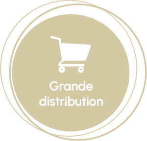 Chariot symbolisant la grande distribution