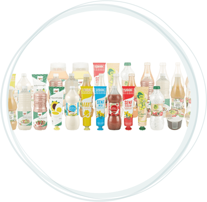 assortiment de sauces grande distribution