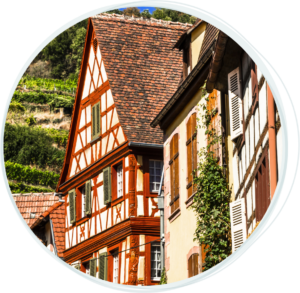 Maisons en colombages en Alsace
