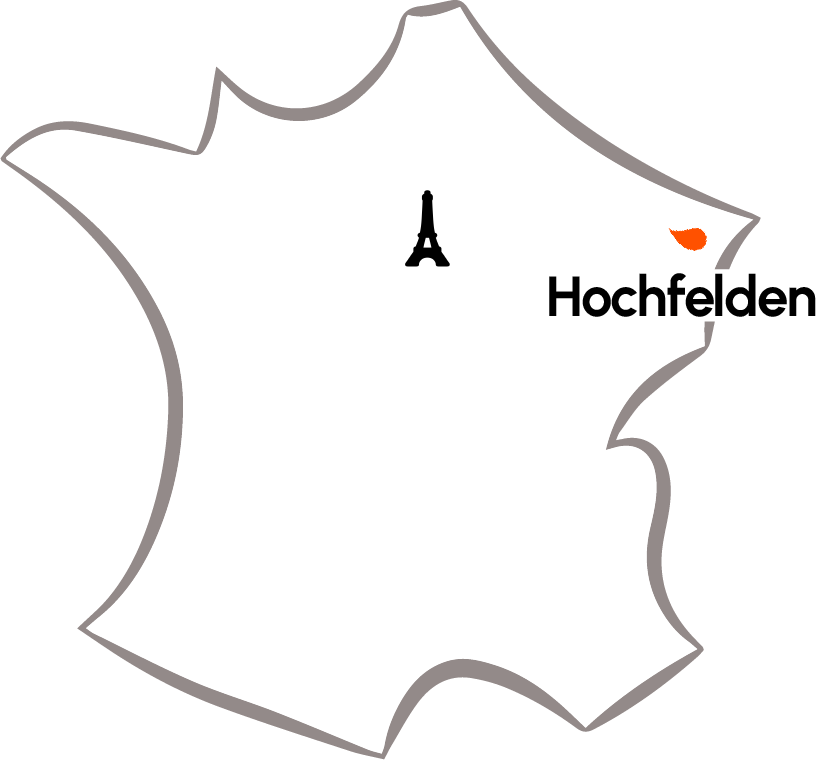 carte de la france avec Hochfelden